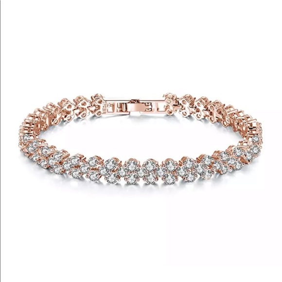 Jewelry - Rose Gold Cubic Zirconia Tennis Bracelet